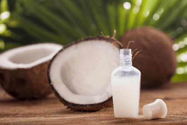 image of cream / oil with coconut oil