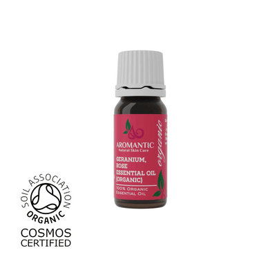Organic Rose Geranium Essential Oil - Aromantic UK