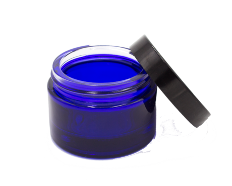 Blue Glass Jar (50 ml) sprayed