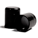 Black Screw Caps and Inserts (to suit 50ml and 100ml Blue PET bottles) 18/415 - Aromantic UK
