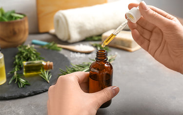 image of body oil with chickweed oil and calendula oil