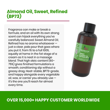 Sweet Almond Oil Refined (BP73) - Aromantic UK