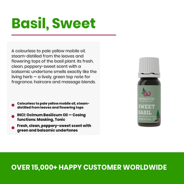 Sweet Basil Essential Oil - Aromantic UK