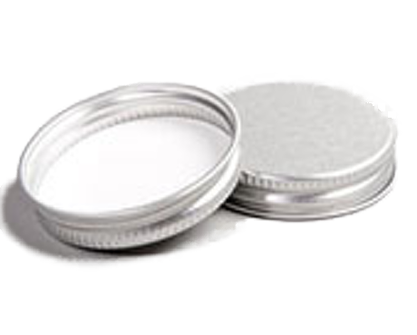 Cap, Silver Aluminium Lid for 15ml clear glass jar