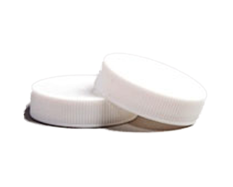 Cap, White Polypropylene (PP) Wadless lids for 15ml Clear Glass Jar