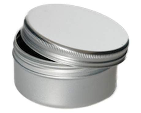 Jar, Aluminium with Aluminium Screw Lid (100ml)