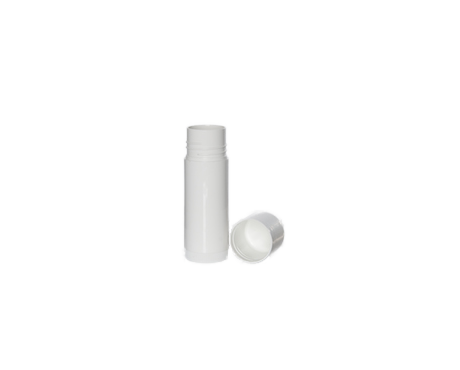 Lip Balm Cylinder, White Plastic (17 ml)