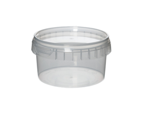 Tub, Transparent Plastic with Tamper Proof Lid (120 ml)