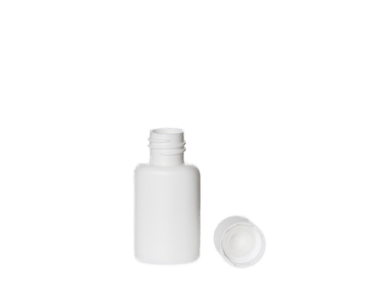 Bottle, White Plastic with Screw Lid (20 ml) - Aromantic UK