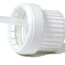 Cap, White Plastic Tamper Evident Dropper Large (2.0mm) - Aromantic UK