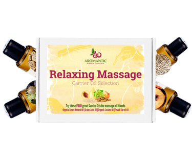 Relaxing Massage Carrier Oil Selection - Aromantic UK