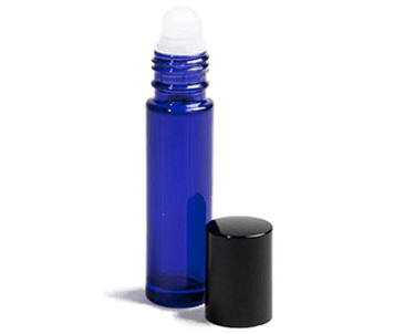 Roll - on Bottle, Blue Glass Mini (10 ml) DISCONTINUED - Aromantic UK