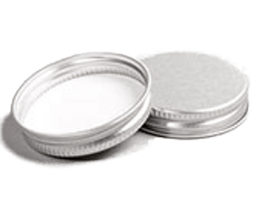 Silver Aluminium Lid for 15ml clear glass jar - Aromantic UK