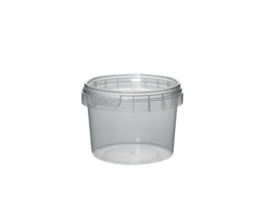 Transparent Plastic Tubs with Tamper Proof Lids - Aromantic UK