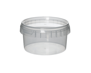 Tub, Transparent Plastic with Tamper Proof Lid (240 ml) - Aromantic UK